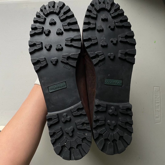 Cole Haan Country Brown Leather Lace Up Boots, Women's Size 8.5 Nr - Picture 9 of 15